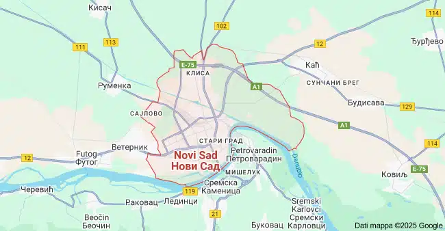 mappa novi sad