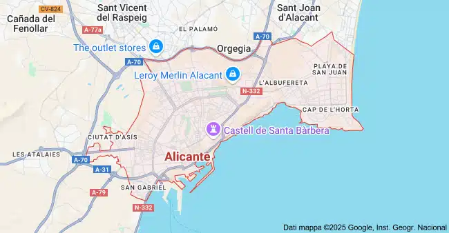 mappa alicante