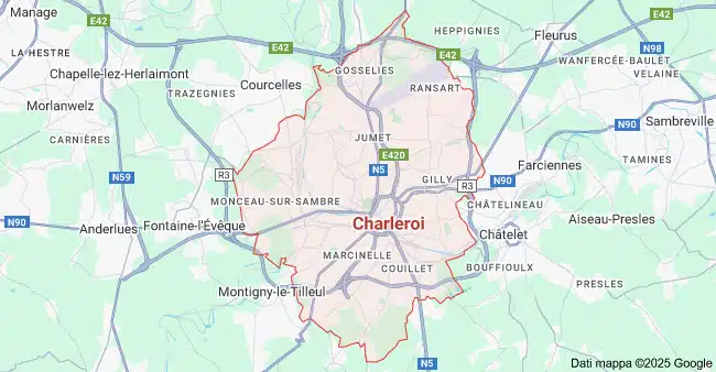 mappa charleroi