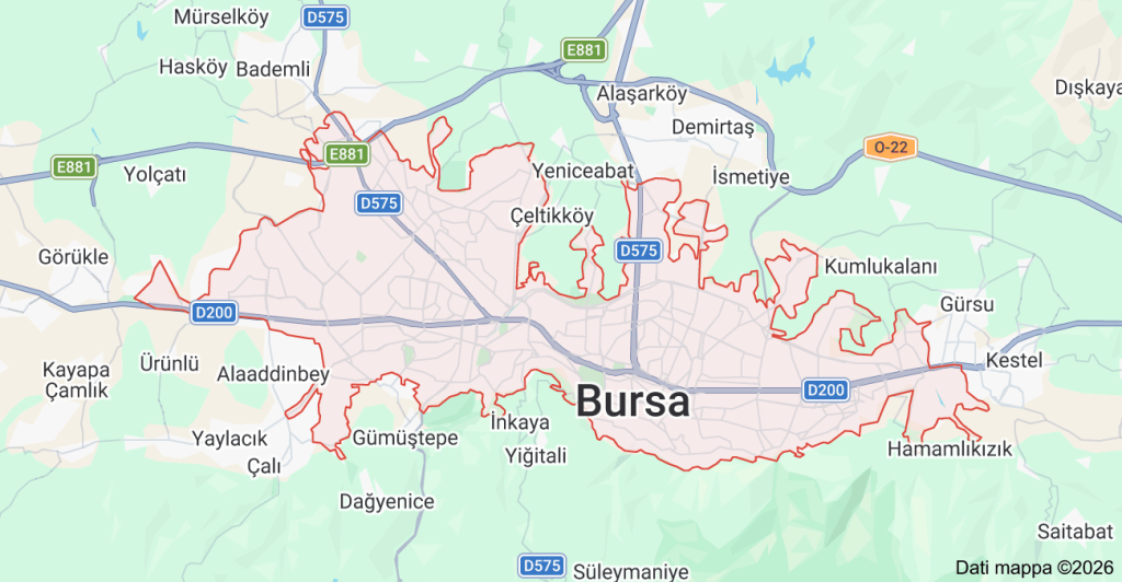 mappa bursa